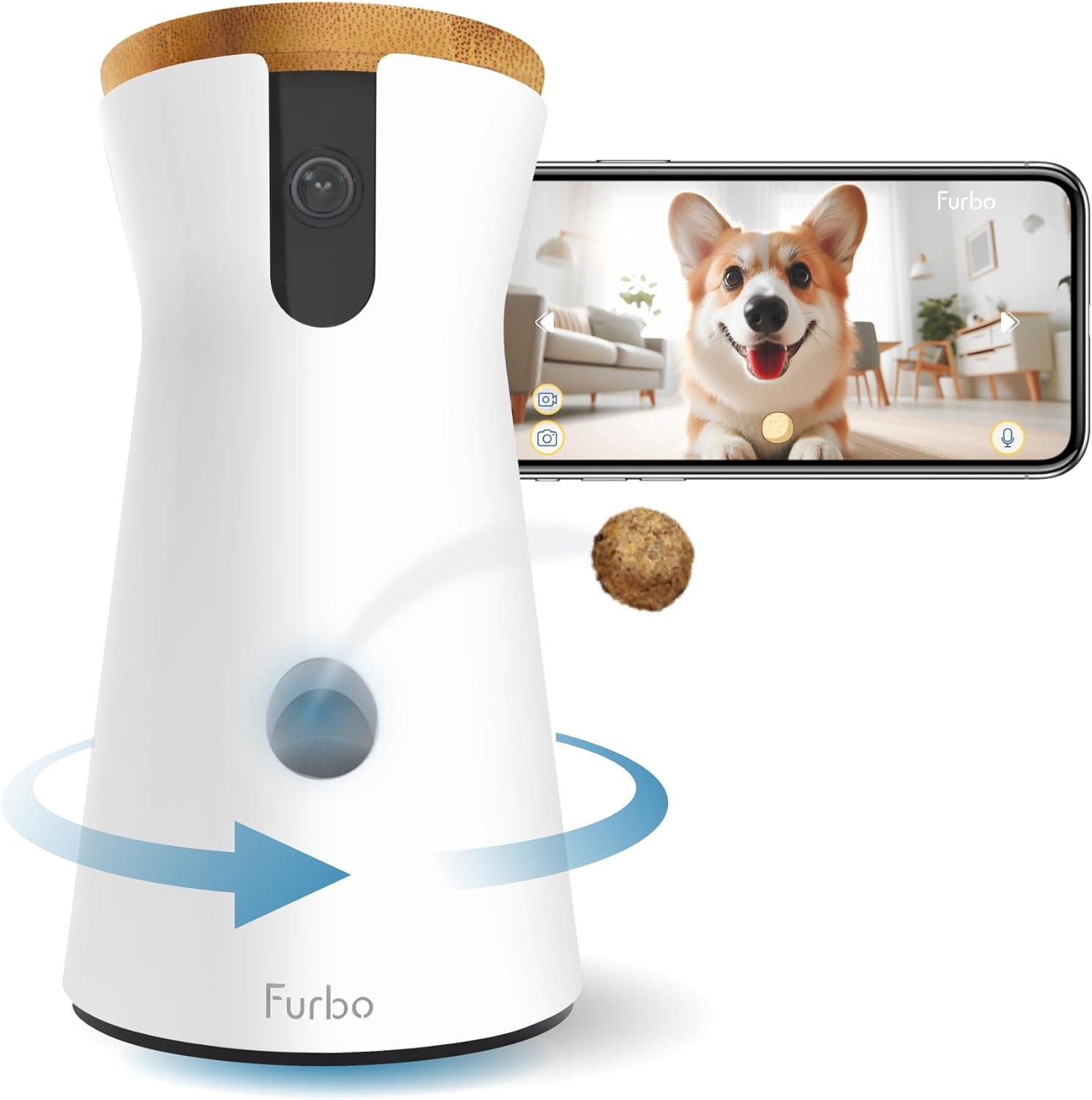Furbo 360 Dog Camera: Smart Pet Security Cam Delivers 360° Coverage and Interactive Fun