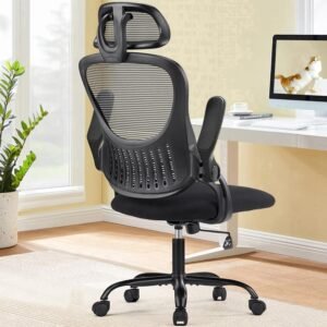 Ergonomic Office Chair: Sweetcrispy High-Back Mesh with Adjustable Lumbar Support