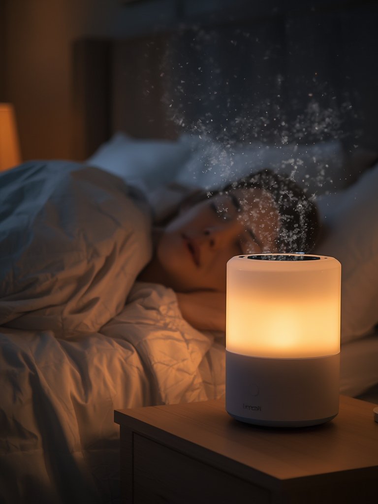 air purifier in action