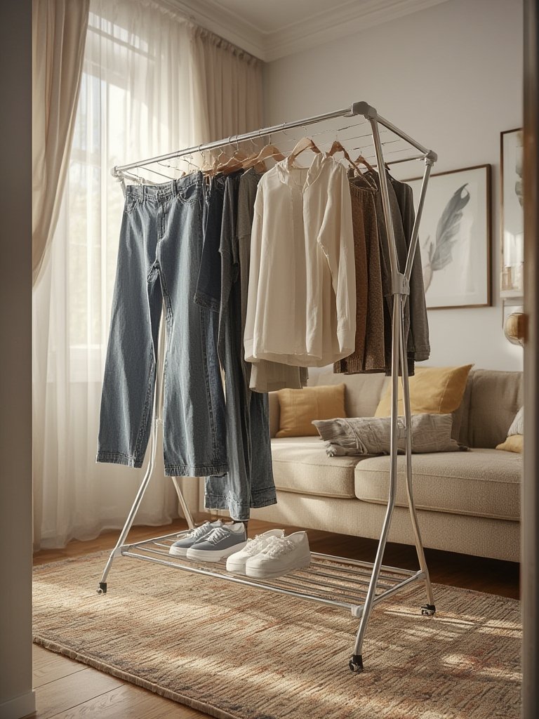 drying rack in action