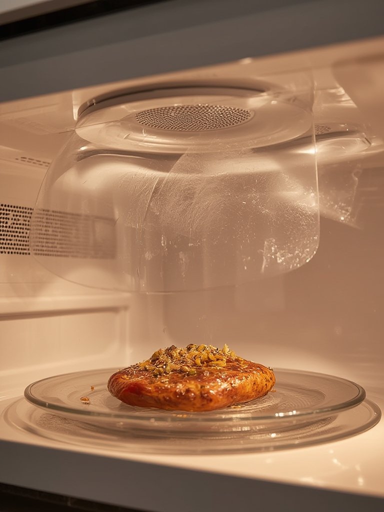 microwave cover in action