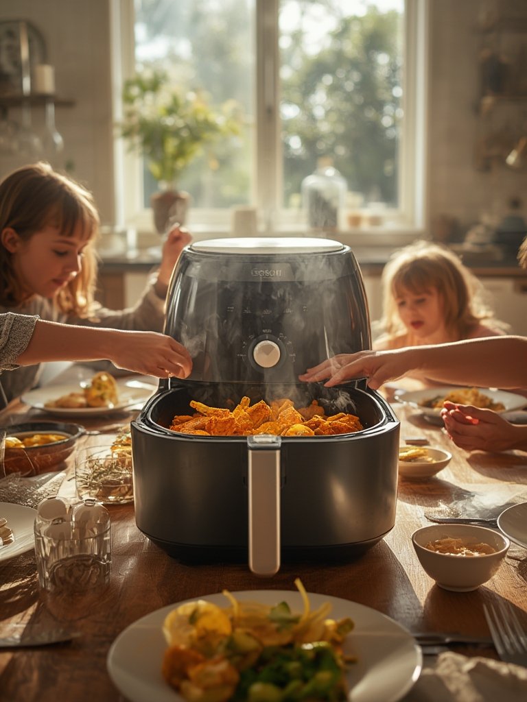 Air Fryer: 9 Ultimate Steps For Amazing Results In 2026 2 ceramic coating on air fryer basket - Cosori air fryer closeup