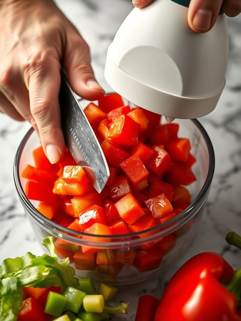 Best Vegetable Chopper 2026: 7 Honest Tested Picks For Faster, Uniform Chopping 3 best vegetable chopper 2026 - In Use